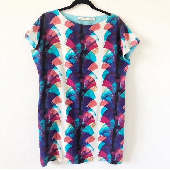 MARIE OLIVER PRINTED DRESS SIZE SMALL - Picture 2 of 10